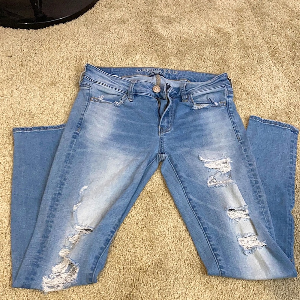 American Eagle ripped jeans